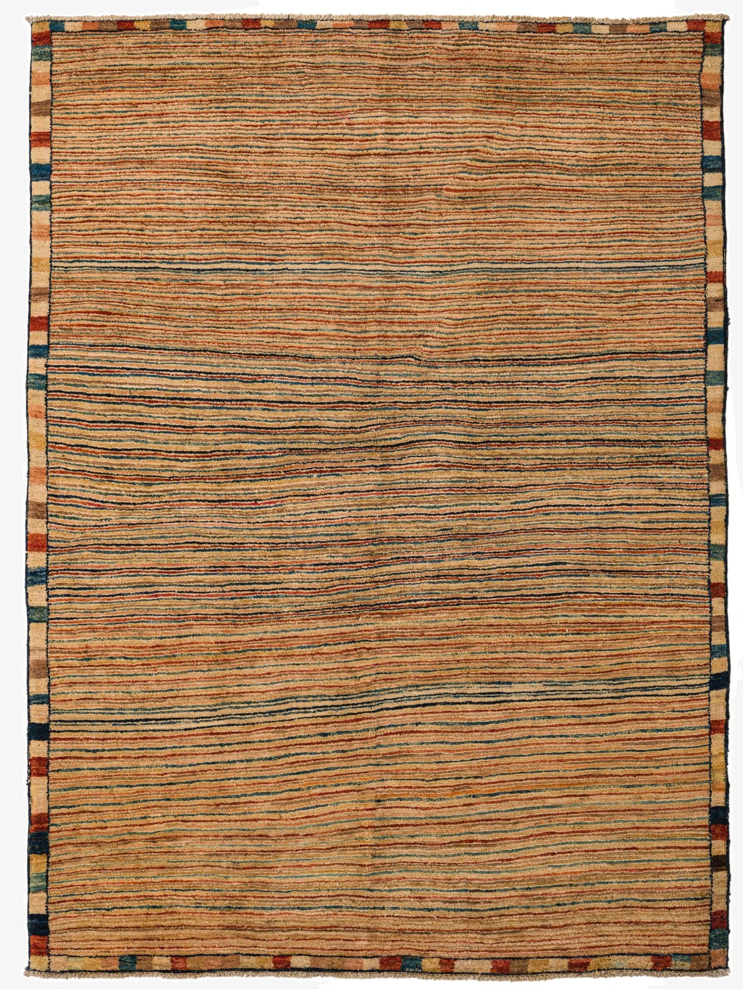  4' 10 x 6' 5  Hand Knotted Modern Ziegler Rug