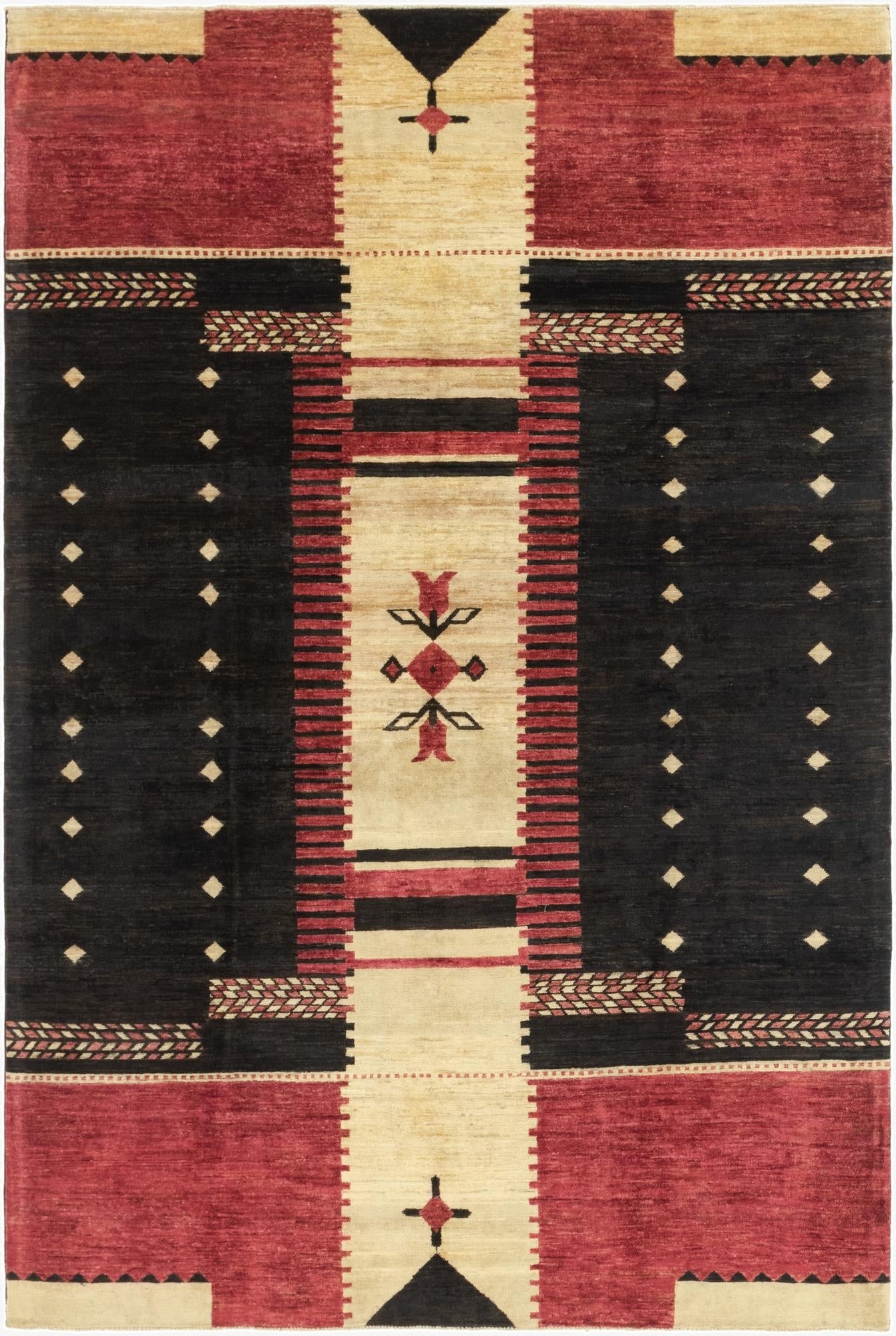  6' 7 x 10' 2  Hand Knotted Modern Ziegler Rug