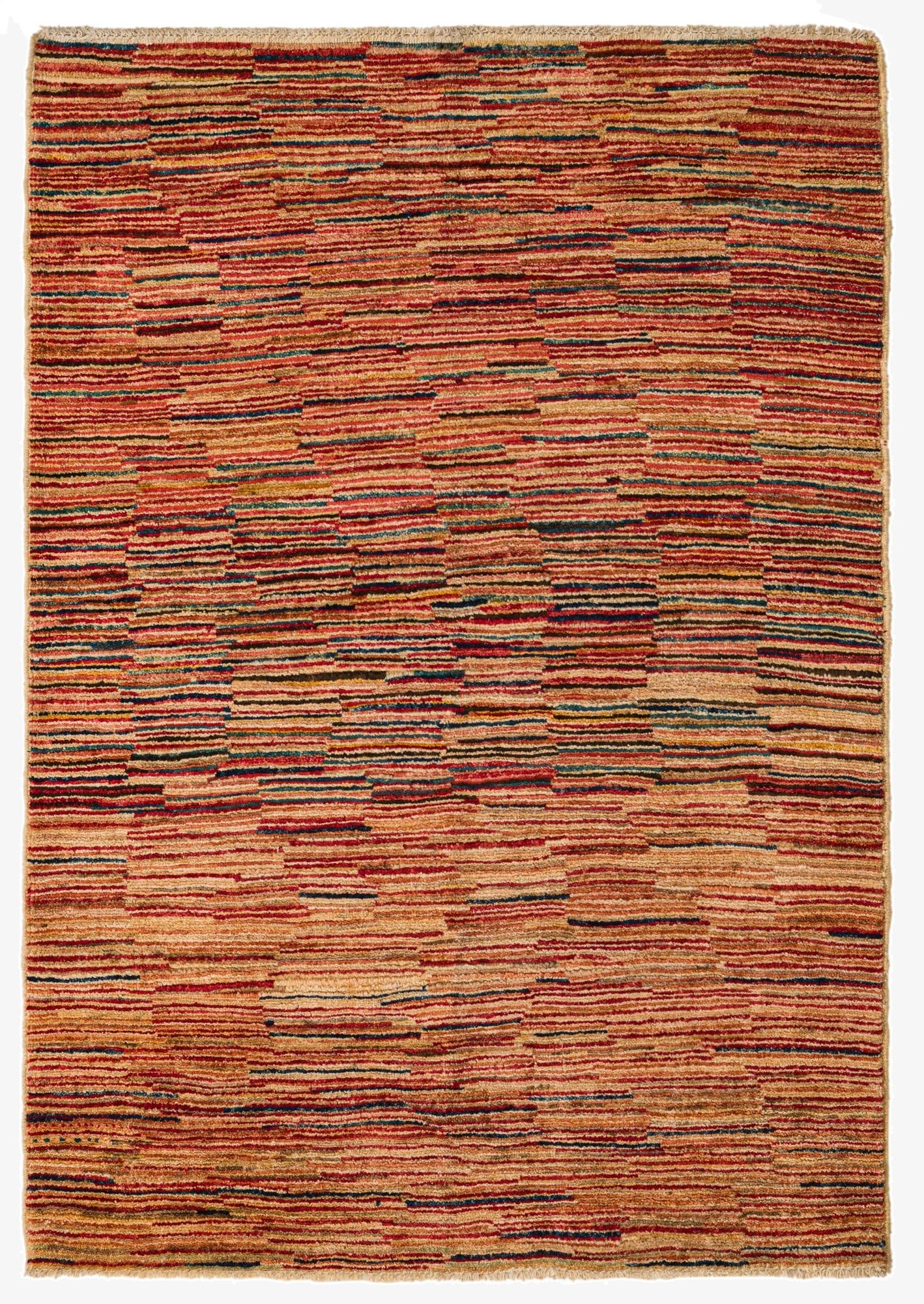  3' 5 x 4' 10  Hand Knotted Modern Ziegler Rug