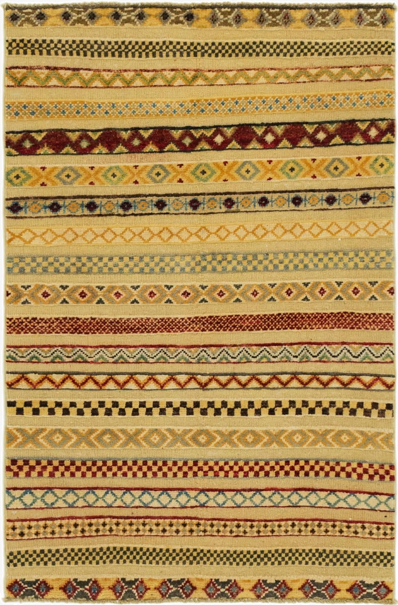  2' 8 x 4' 2  Hand Knotted Modern Ziegler Rug