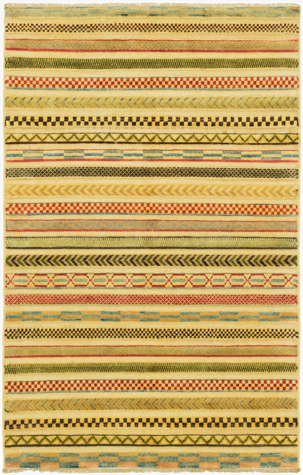  3' 2 x 5'  Hand Knotted Modern Ziegler Rug