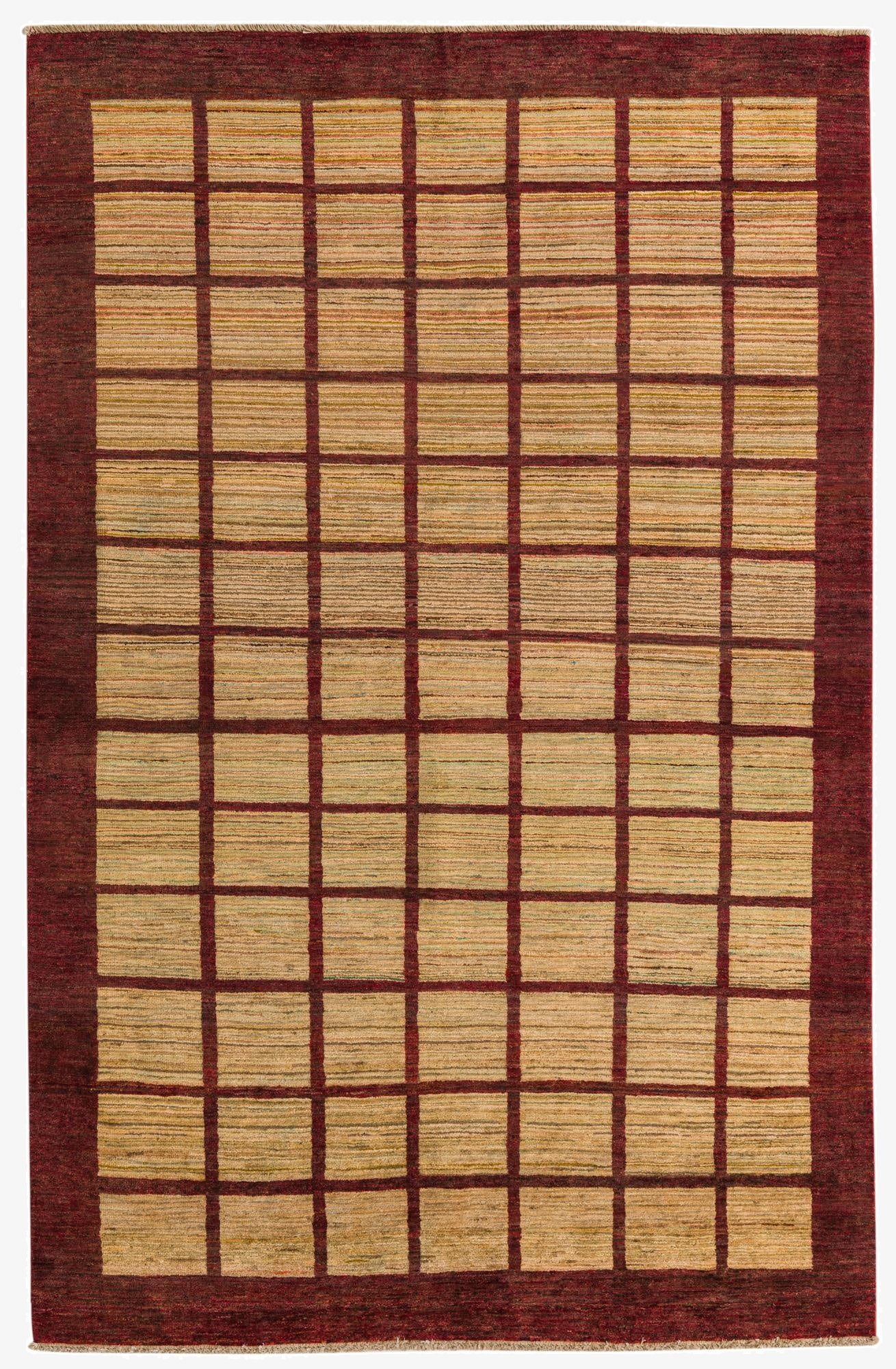  5' 10 x 9'  Hand Knotted Modern Ziegler Oriental Rug