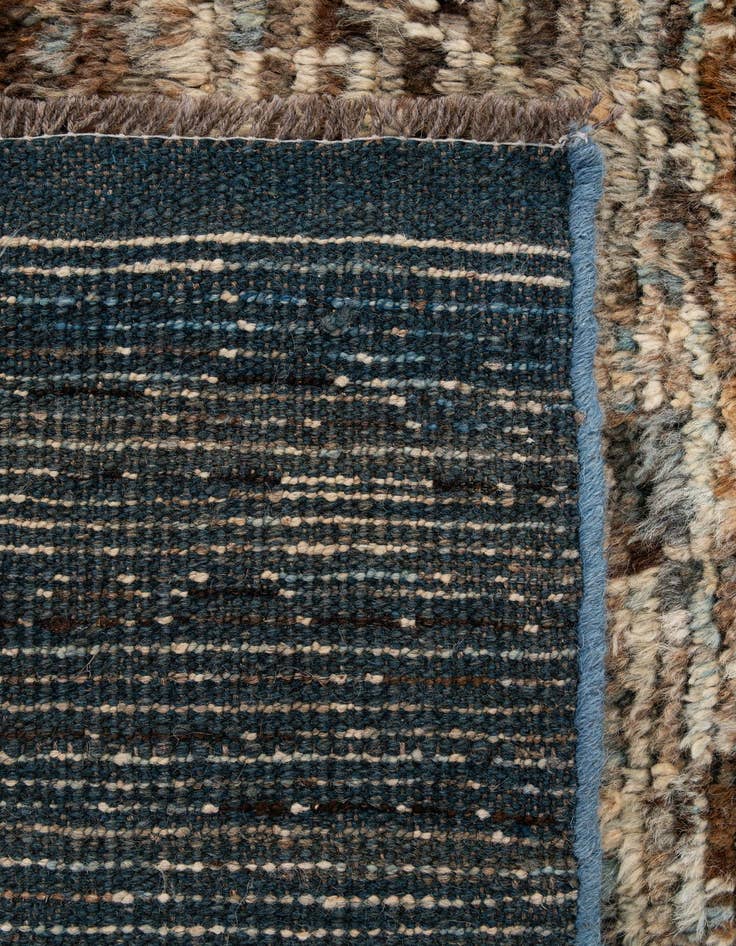 Detail image of  4' 10 x 6' 9  Hand Knotted Moroccan Wool Rug