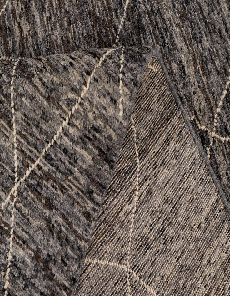 Detail image of  4' 11 x 6' 10  Hand Knotted Moroccan Wool Rug