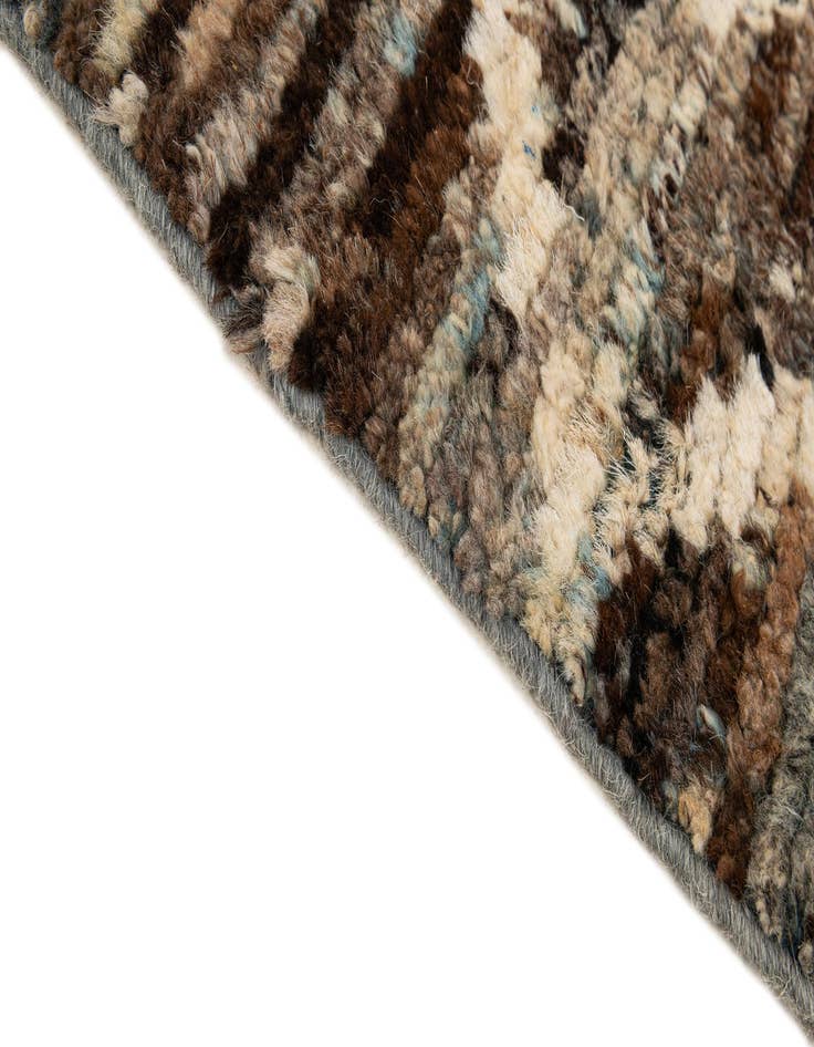 Detail image of  5' 3 x 6' 3  Hand Knotted Moroccan Wool Rug