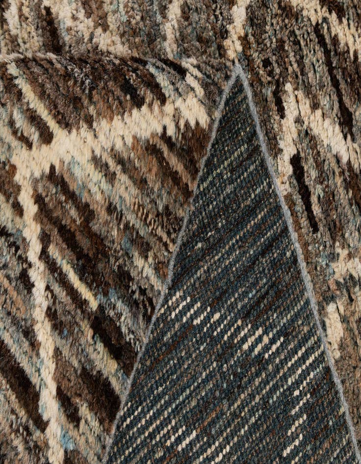 Detail image of  5' 3 x 6' 3  Hand Knotted Moroccan Wool Rug