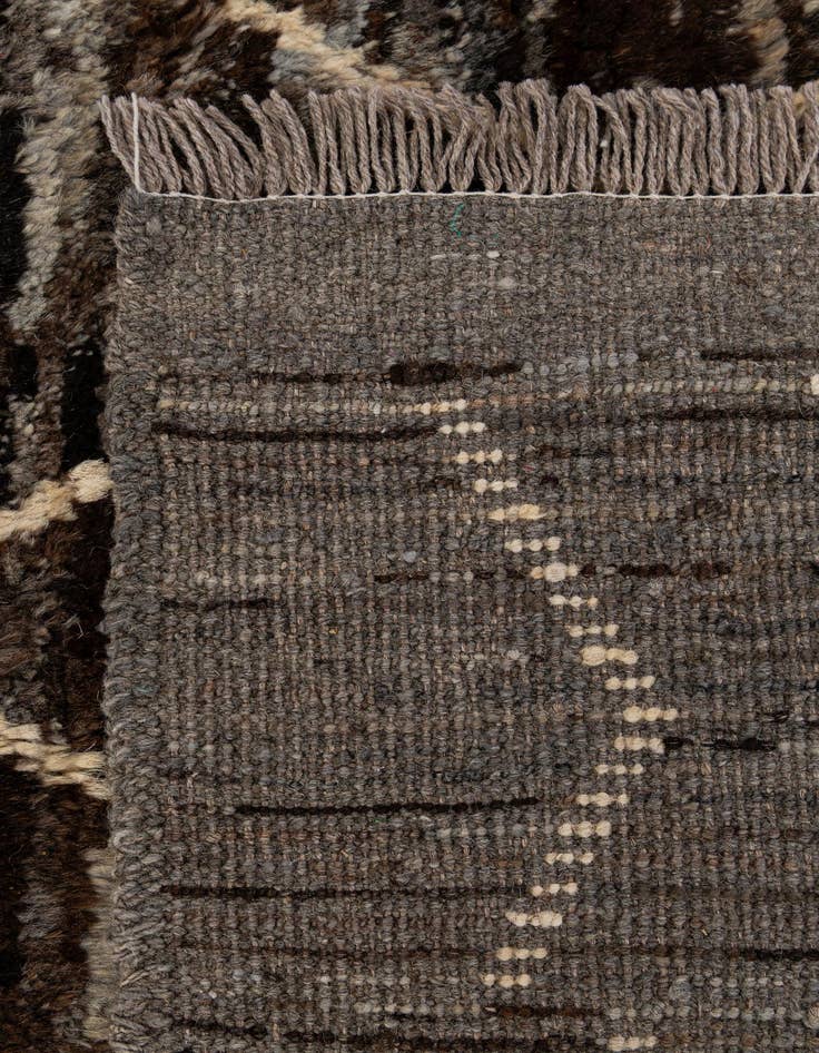 Detail image of  5' 2 x 6' 5  Hand Knotted Moroccan Wool Rug