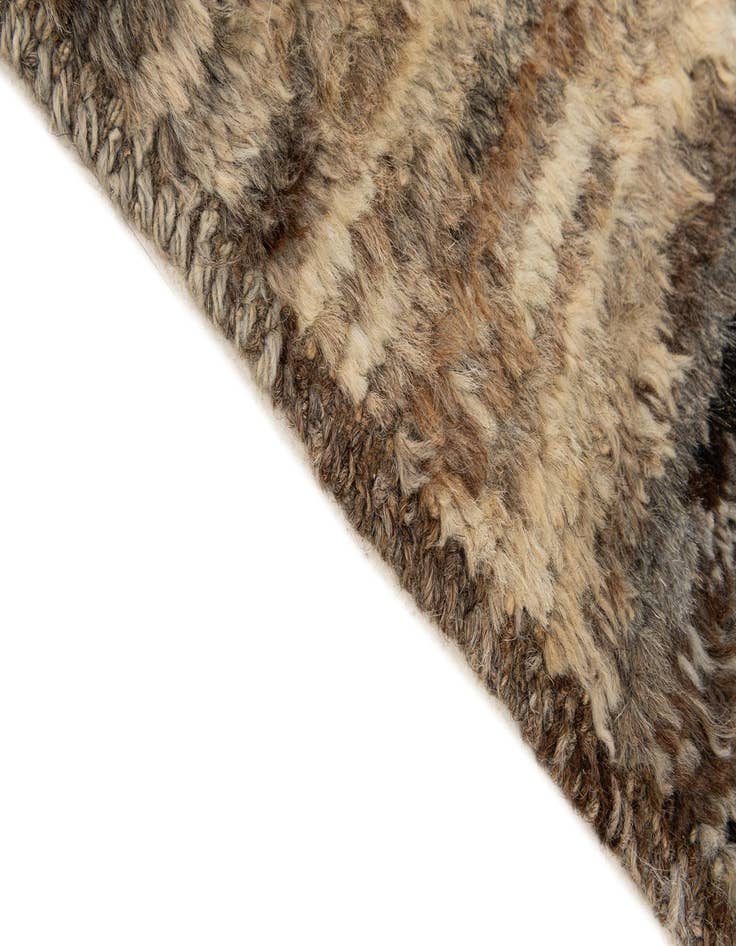 Detail image of  5' 2 x 6' 5  Hand Knotted Moroccan Wool Rug