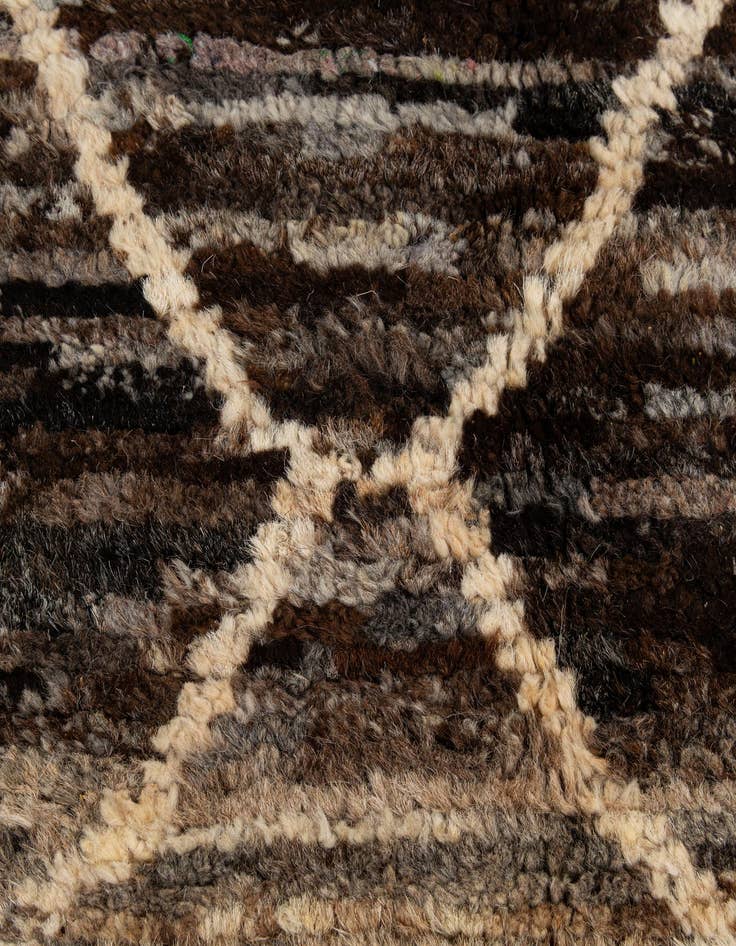 Detail image of  5' 2 x 6' 5  Hand Knotted Moroccan Wool Rug