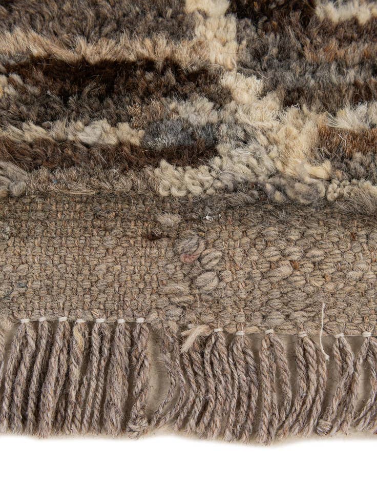 Detail image of  5' 2 x 6' 5  Hand Knotted Moroccan Wool Rug