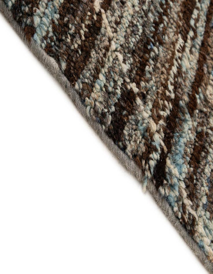 Detail image of  5' 3 x 7' 6  Hand Knotted Moroccan Wool Rug