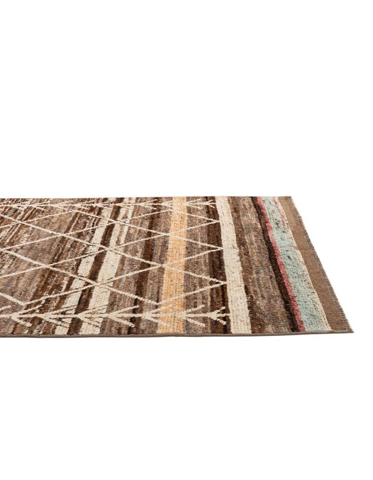 Detail image of  5' 4 x 8' 3  Hand Knotted Moroccan Wool Rug