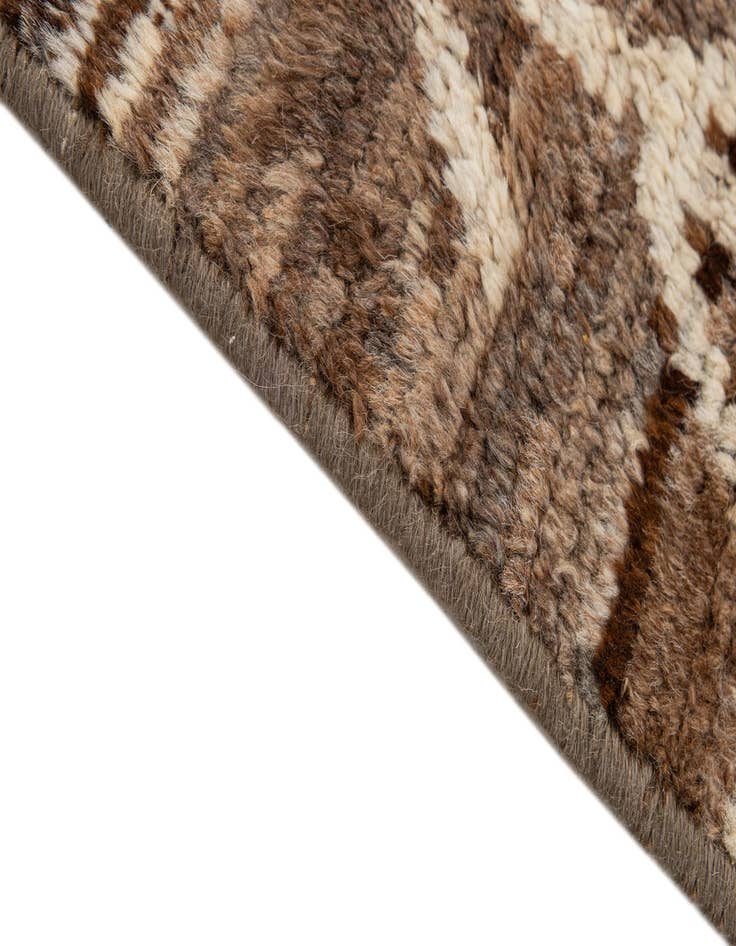 Detail image of  5' 4 x 8' 3  Hand Knotted Moroccan Wool Rug