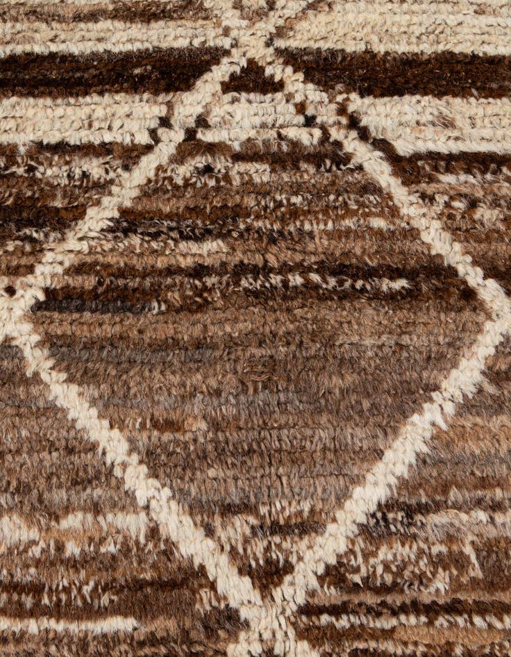 Detail image of  5' 4 x 8' 3  Hand Knotted Moroccan Wool Rug