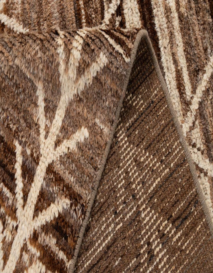 Detail image of  5' 4 x 8' 3  Hand Knotted Moroccan Wool Rug