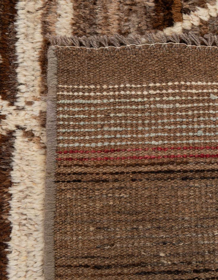 Detail image of  5' 4 x 8' 3  Hand Knotted Moroccan Wool Rug