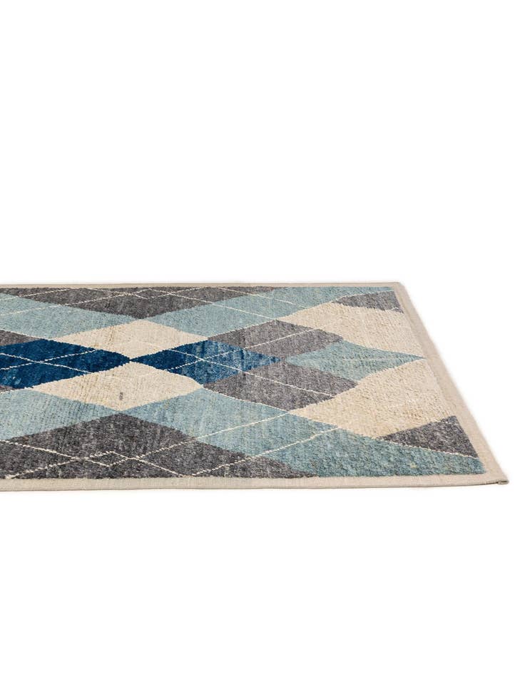 Detail image of  5' 4 x 7' 11  Hand Knotted Moroccan Wool Rug