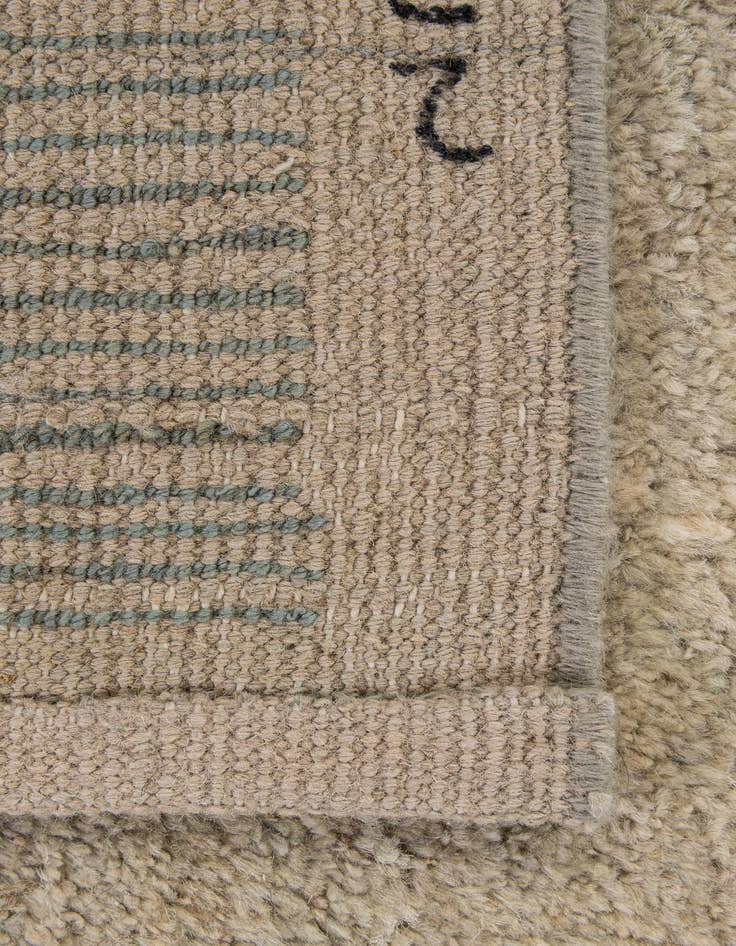 Detail image of  5' 4 x 7' 11  Hand Knotted Moroccan Wool Rug