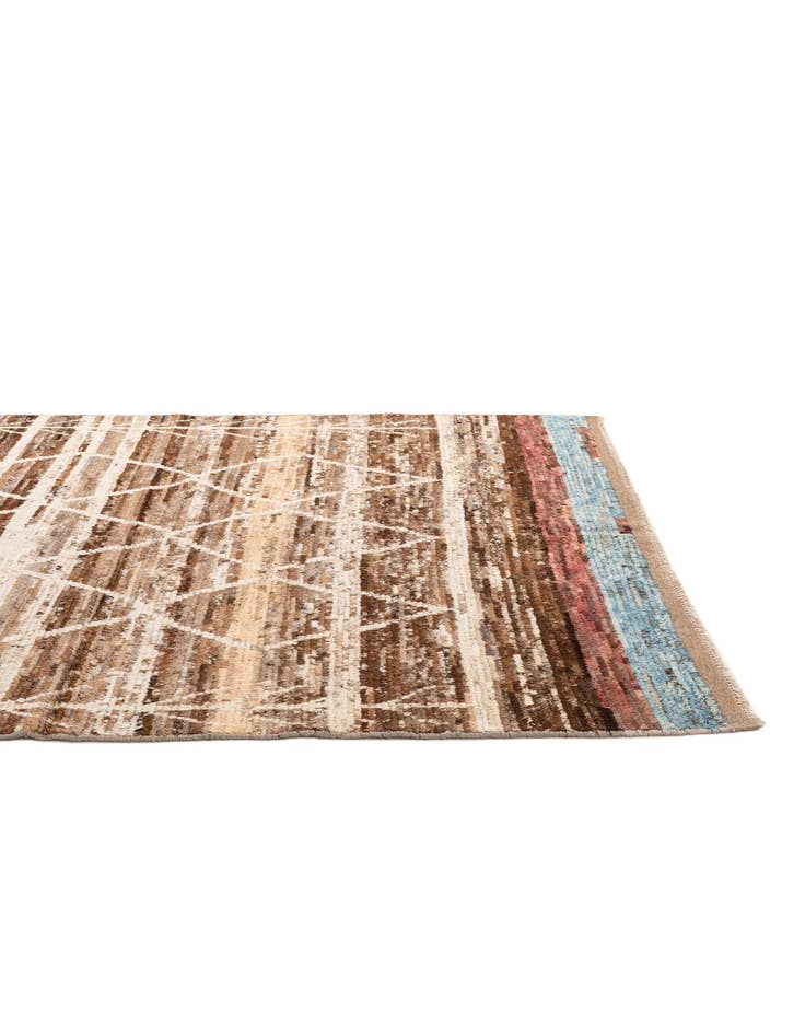 Detail image of  5' 7 x 7' 10  Hand Knotted Moroccan Wool Rug