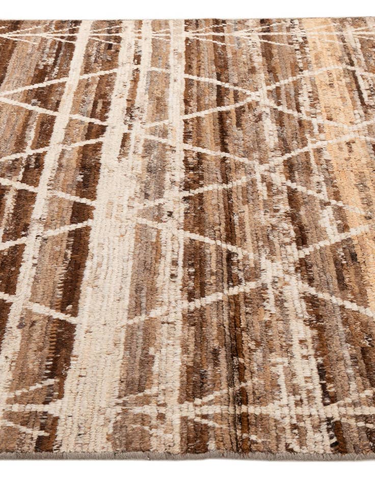 Detail image of  5' 7 x 7' 10  Hand Knotted Moroccan Wool Rug