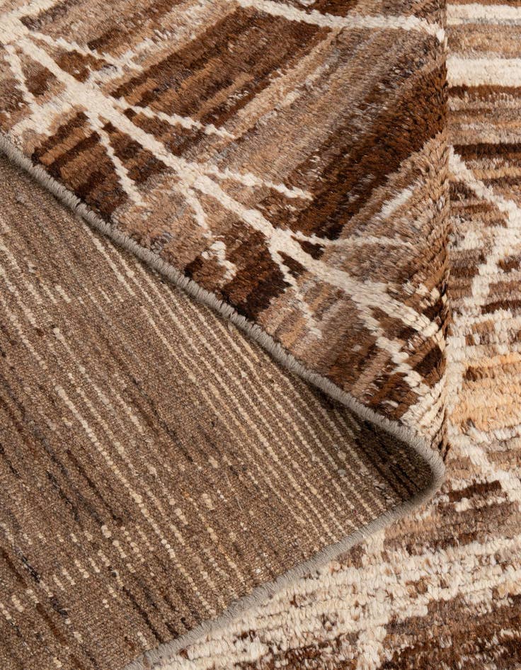 Detail image of  5' 7 x 7' 10  Hand Knotted Moroccan Wool Rug