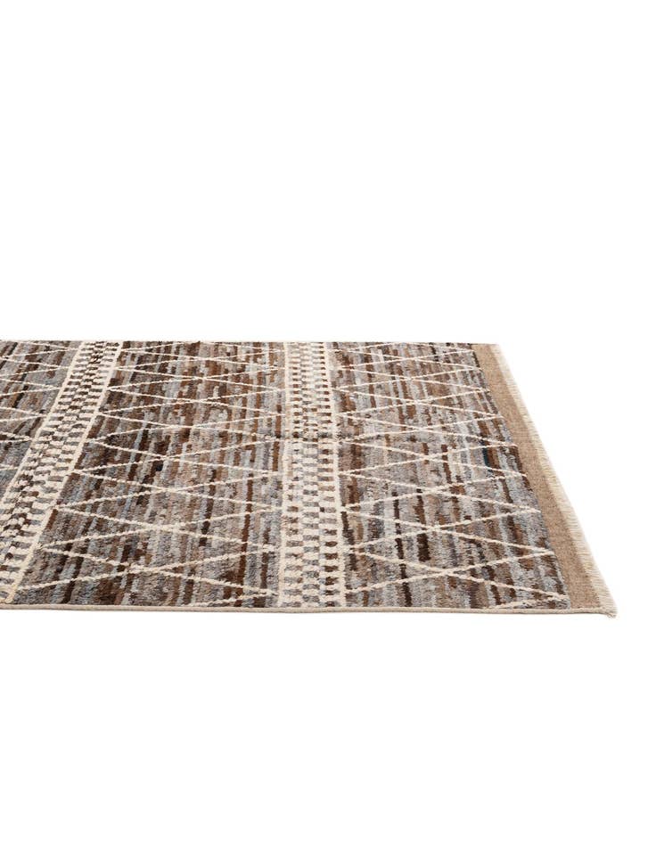 Detail image of  5' 7 x 7' 11  Hand Knotted Moroccan Wool Rug