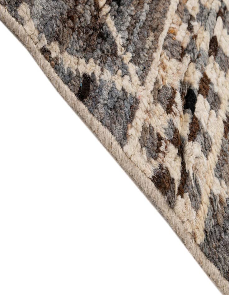 Detail image of  5' 7 x 7' 11  Hand Knotted Moroccan Wool Rug