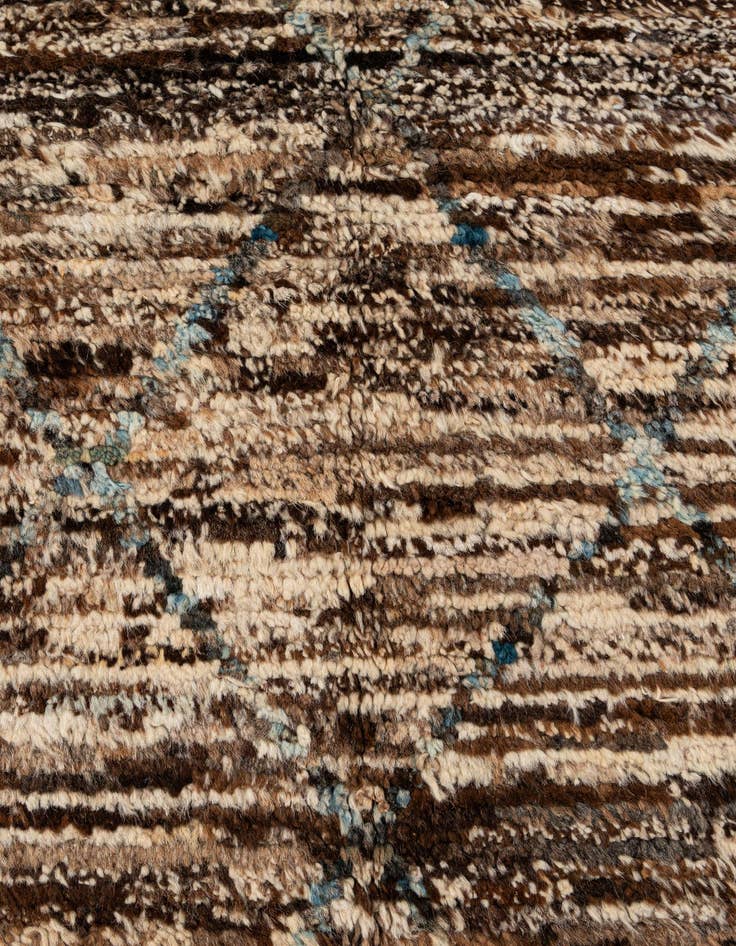 Detail image of  5' 10 x 7' 9  Hand Knotted Moroccan Wool Rug