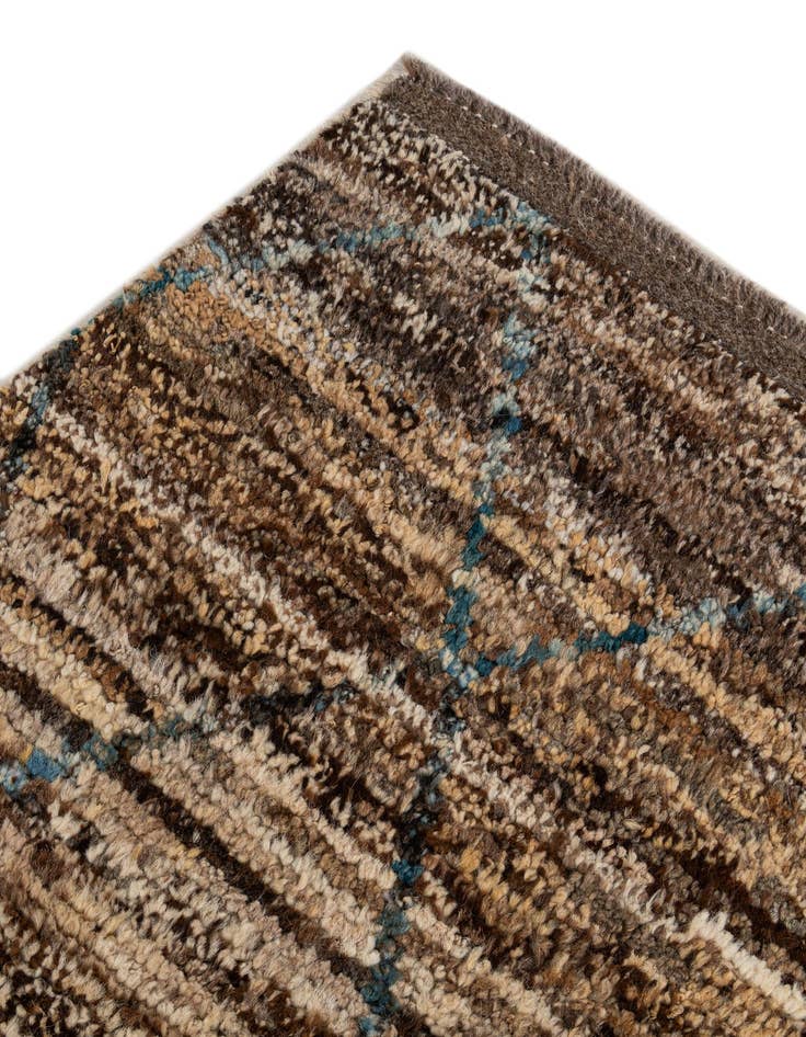 Detail image of  5' 10 x 7' 9  Hand Knotted Moroccan Wool Rug