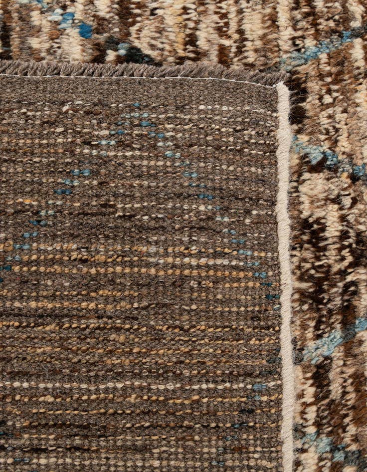 Detail image of  5' 10 x 7' 9  Hand Knotted Moroccan Wool Rug