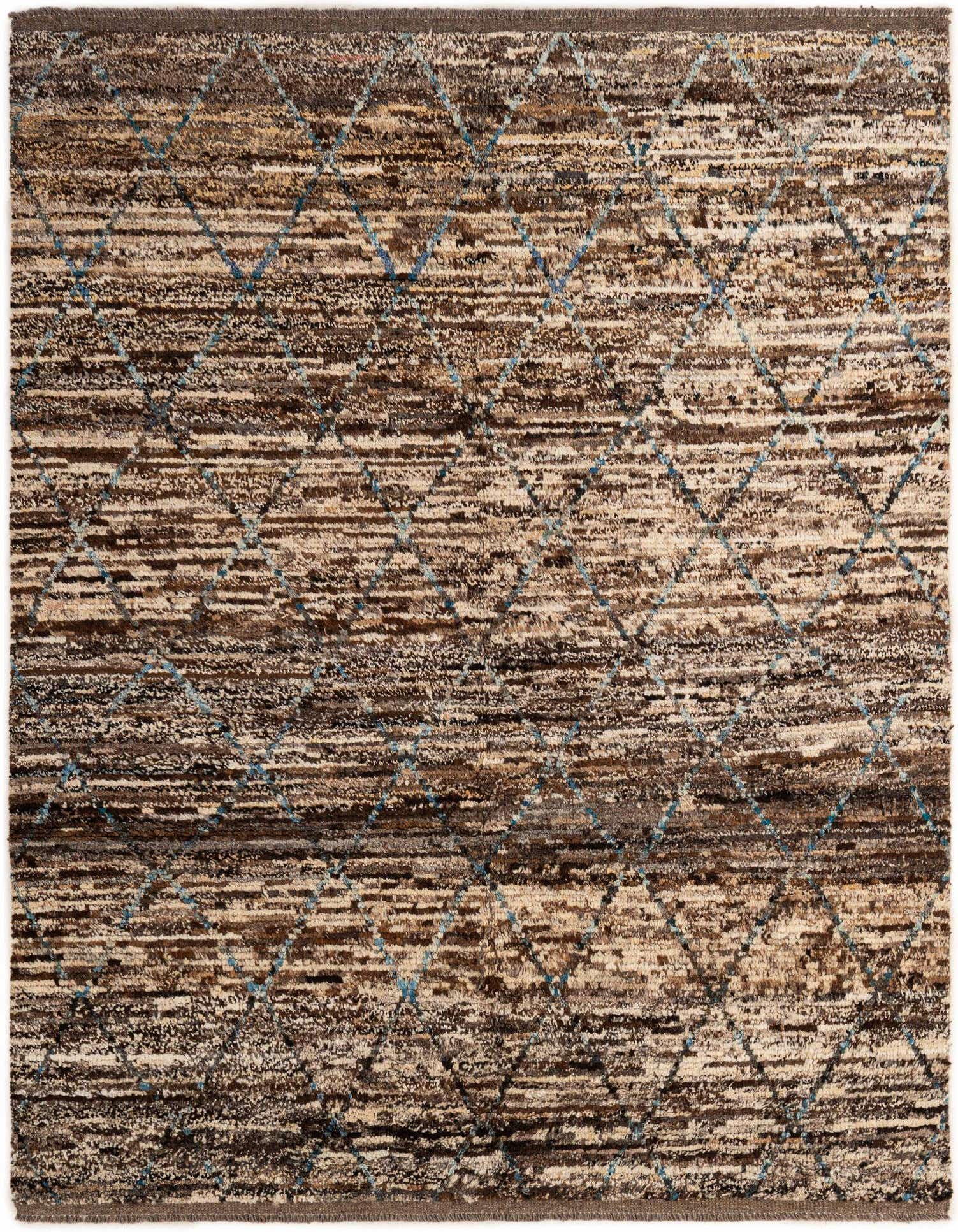 Primary image of  5' 10 x 7' 9  Hand Knotted Moroccan Wool Rug