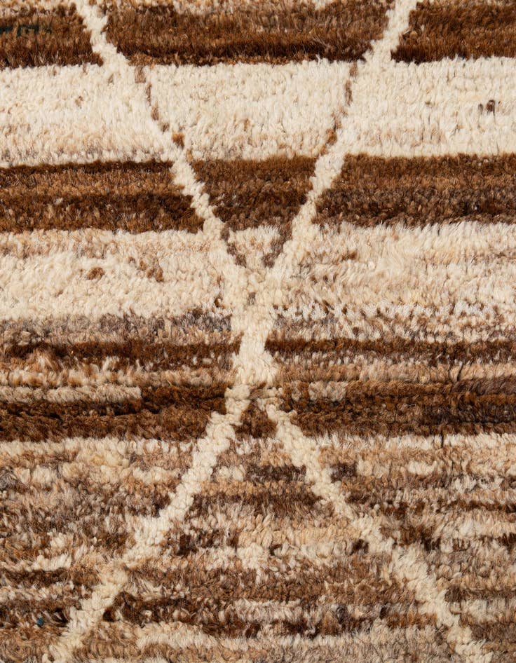 Detail image of  5' 8 x 8' 3  Hand Knotted Moroccan Wool Rug