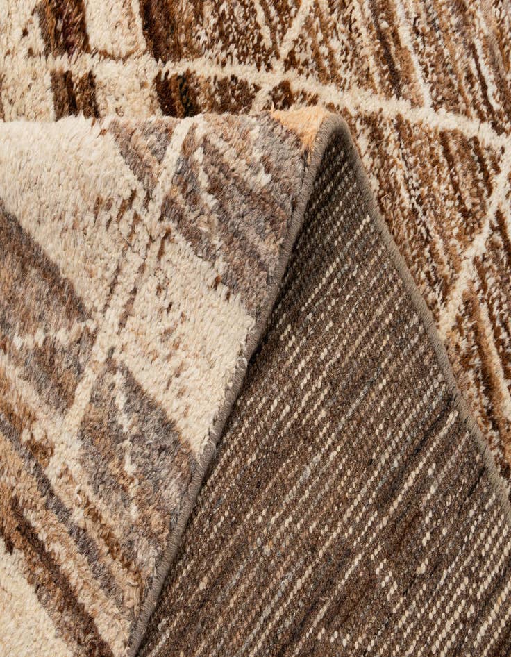 Detail image of  5' 8 x 8' 3  Hand Knotted Moroccan Wool Rug