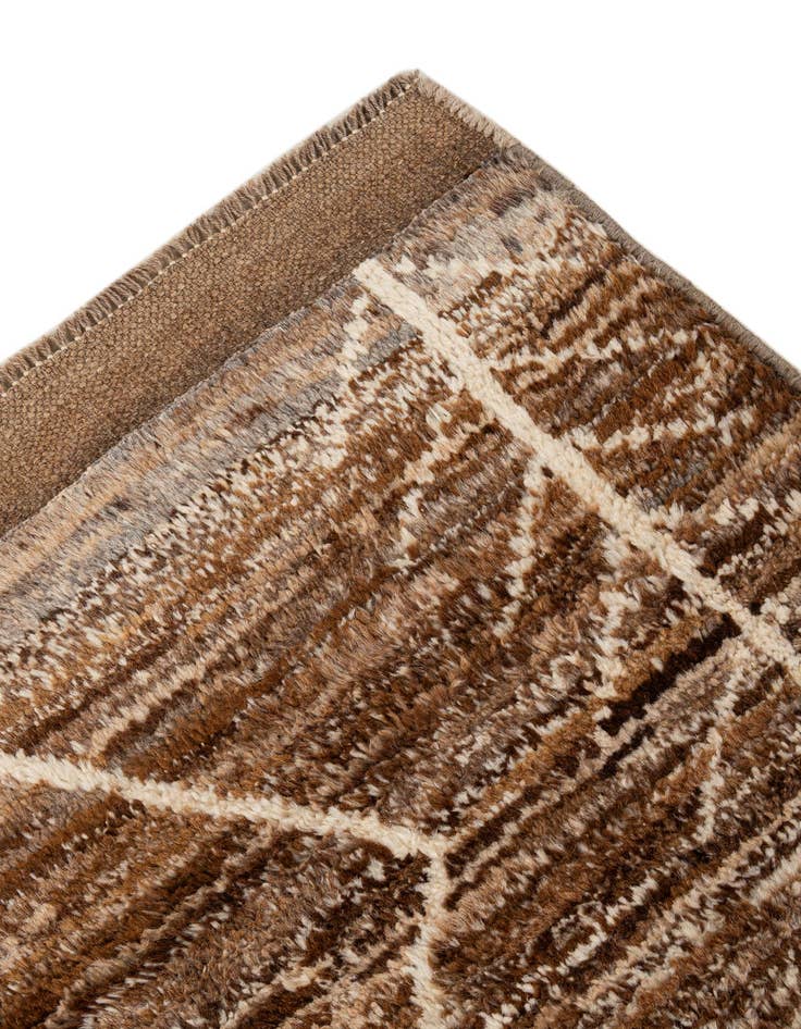 Detail image of  5' 8 x 8' 3  Hand Knotted Moroccan Wool Rug