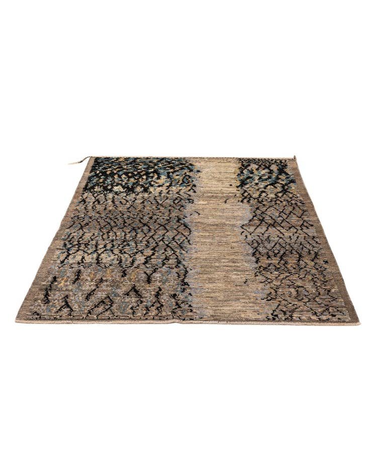 Detail image of  5' 11 x 7' 11  Hand Knotted Moroccan Wool Rug