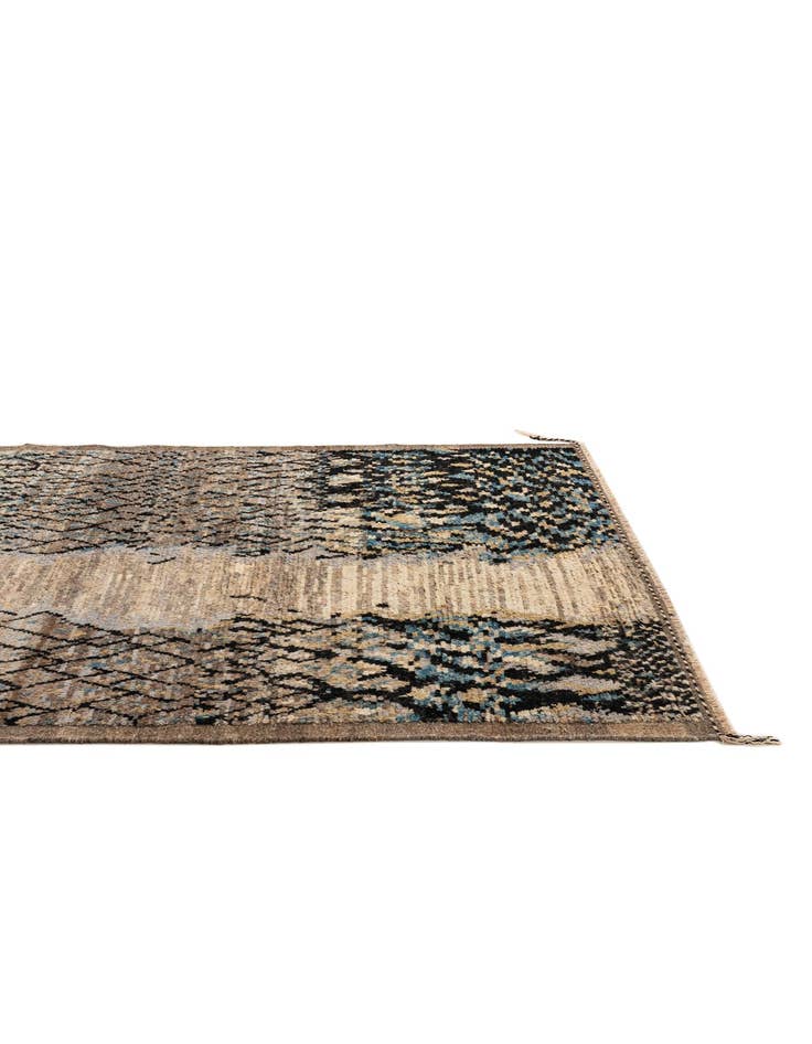 Detail image of  5' 11 x 7' 11  Hand Knotted Moroccan Wool Rug