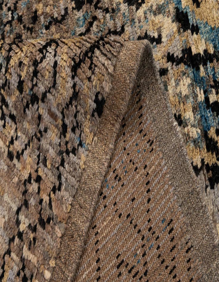 Detail image of  5' 11 x 7' 11  Hand Knotted Moroccan Wool Rug