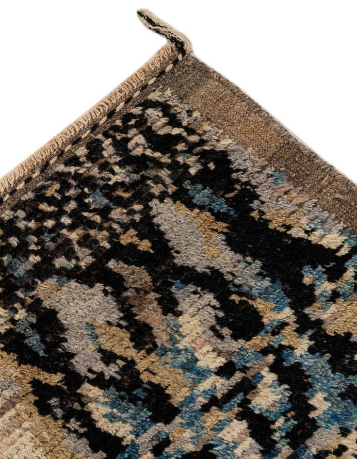 Detail image of  5' 11 x 7' 11  Hand Knotted Moroccan Wool Rug