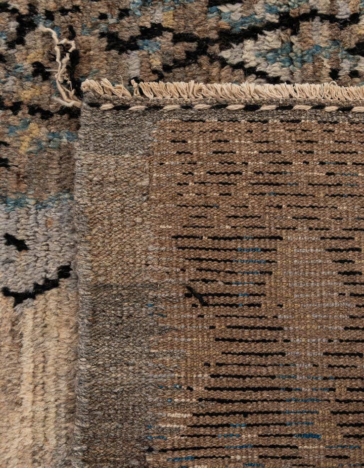 Detail image of  5' 11 x 7' 11  Hand Knotted Moroccan Wool Rug