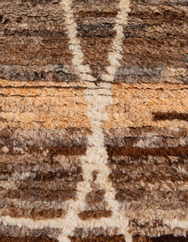 Detail image of  5' 8 x 7' 10  Hand Knotted Moroccan Wool Rug