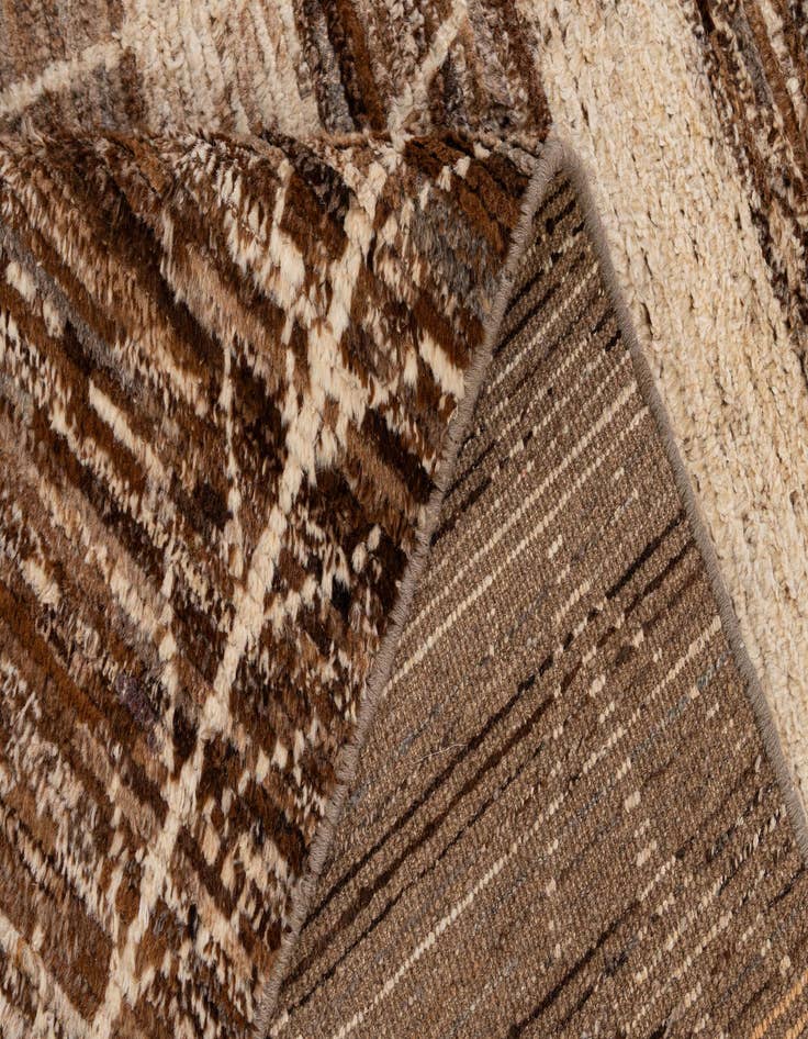 Detail image of  5' 8 x 7' 10  Hand Knotted Moroccan Wool Rug