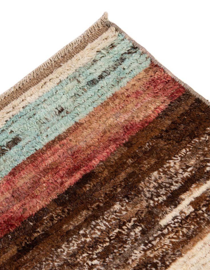 Detail image of  5' 8 x 7' 10  Hand Knotted Moroccan Wool Rug