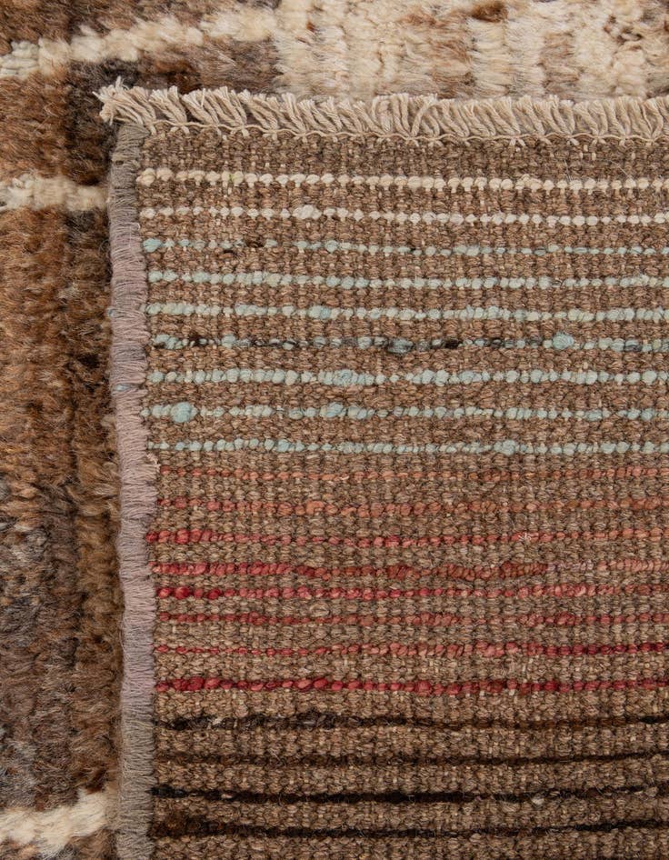 Detail image of  5' 8 x 7' 10  Hand Knotted Moroccan Wool Rug