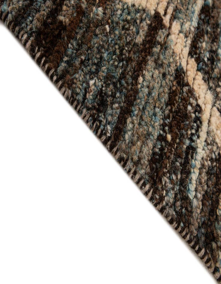 Detail image of  5' 8 x 7' 10  Hand Knotted Moroccan Wool Rug