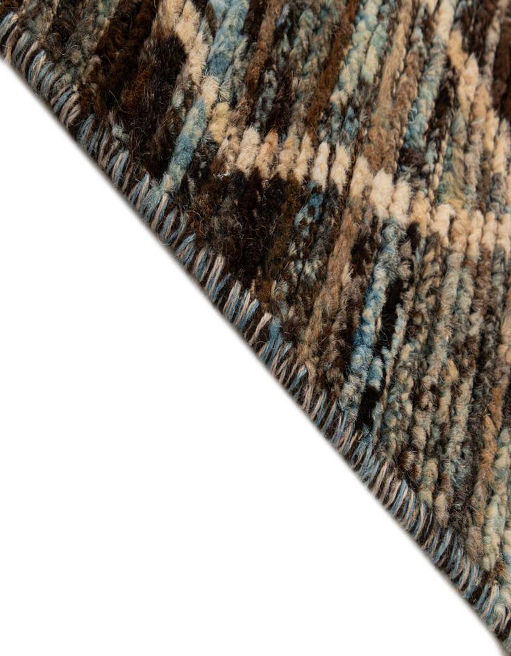 Detail image of  5' 8 x 8'  Hand Knotted Moroccan Wool Rug