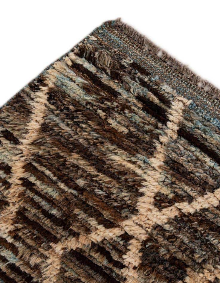 Detail image of  5' 9 x 7' 10  Hand Knotted Moroccan Wool Rug