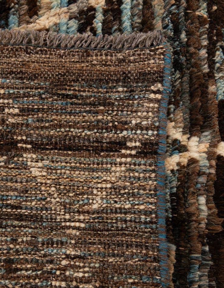 Detail image of  5' 9 x 8'  Hand Knotted Moroccan Wool Rug