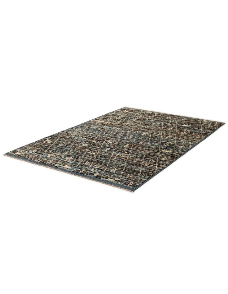 Detail image of  6' x 9' 3  Hand Knotted Moroccan Wool Rug