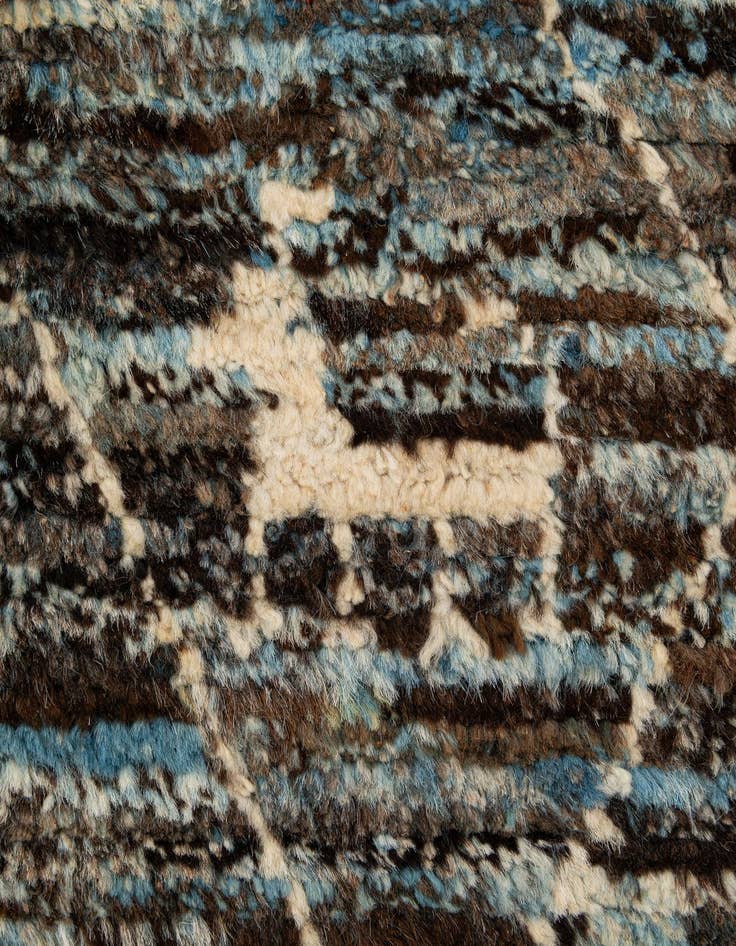 Detail image of  6' x 9' 3  Hand Knotted Moroccan Wool Rug
