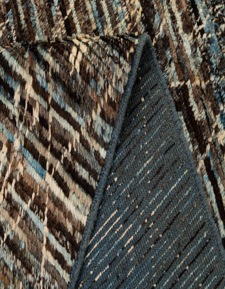 Detail image of  6' x 9' 3  Hand Knotted Moroccan Wool Rug